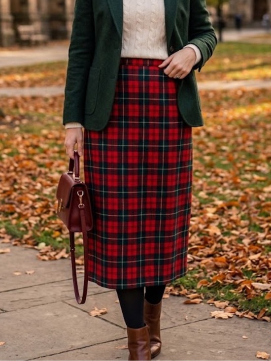 Pendleton Dresses & Skirts - Vintage Pendleton Wool Manson Tartan Plaid Midi Skirt 70s 80s Size 12 
V